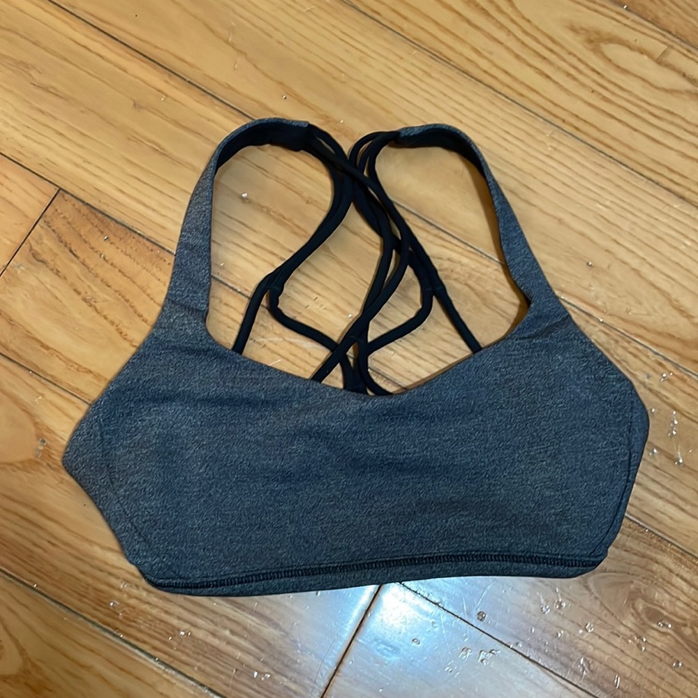 Like New - Grey Lululemon Sports Bra size 2